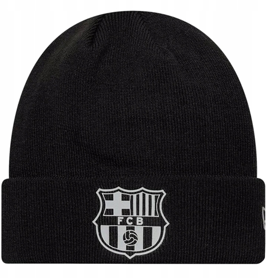 Picture of New Era Core Cuff Beanie FC Barcelona Reflective Hat 60846910 Czarny One size