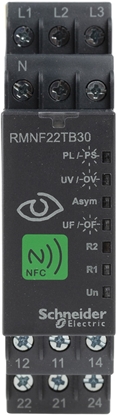 Изображение NFC, 3-fazowy przekanik nadzorczy, 8 A, 2CO, wielofunkcyjny, 208 480 V AC