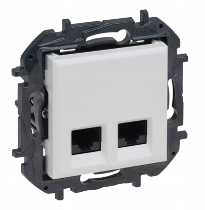 Picture of Niloe Step Gniazdo podwójne 2xRJ45 kat. 5e utp - kolor biay 863160B