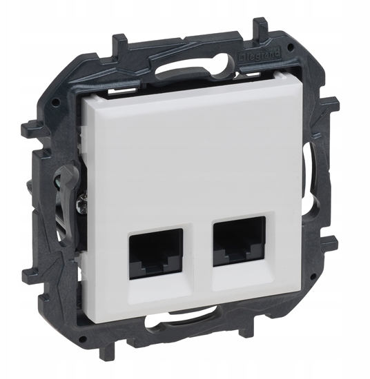 Picture of Niloe Step Gniazdo podwójne 2xRJ45 kat. 5e utp - kolor biay 863160B