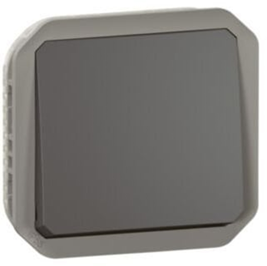 Picture of NOWE PLEXO 55 Przycisk jednobiegunowy mechanizm 10A - 250V AC antracyt 069810L