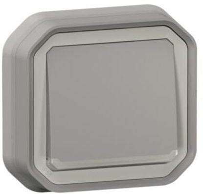 Picture of NOWE PLEXO 55 Przycisk jednobiegunowy z podwietleniem komplet podtynkowy 10A - 250V AC szary 069832L
