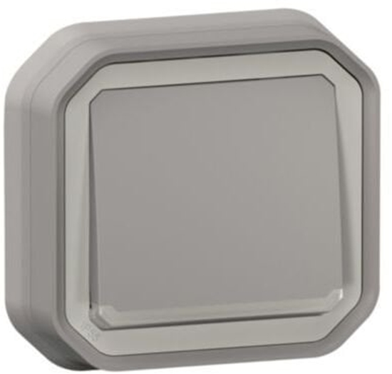Picture of NOWE PLEXO 55 Przycisk jednobiegunowy z podwietleniem komplet podtynkowy 10A - 250V AC szary 069832L