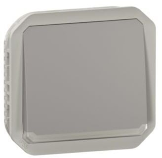 Picture of NOWE PLEXO 55 Przycisk jednobiegunowy z podwietleniem mechanizm 10A - 250V AC szary 069542L