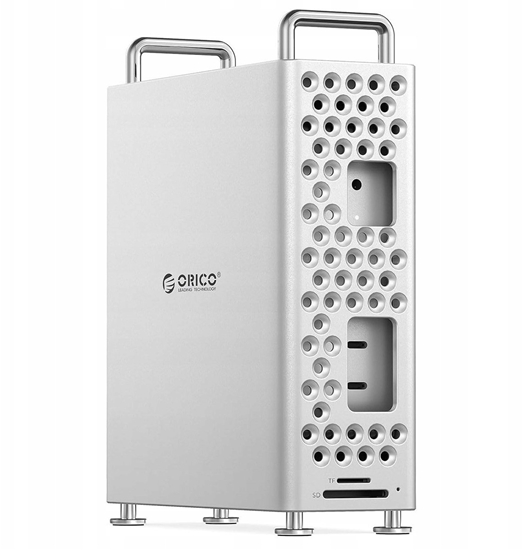 Picture of Obudowa Orico Obudowa do MacMini M4 z obudow na dysk M2, NVMe, USB-A, czytnik kart
