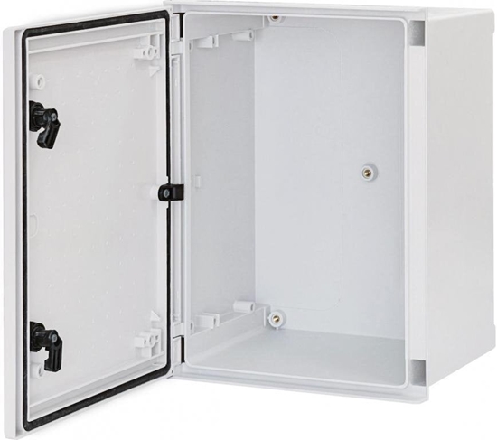Изображение Obudowa poliestrowa bez pyty montaowej 400x300x200mm 1000VDC 1500VAC IP66 IK10 EPC 40-30-20 001102601