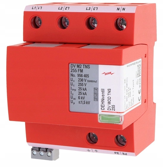 Picture of Ogranicznik przepi 4P Typ T1+T2+T3 DV M2 TNS 255 FM (10/350) 100kA 956405