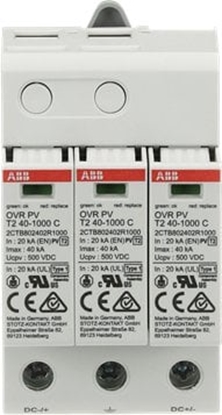 Изображение Ogranicznik przepi C typ T2 do ochrony instalacji PV 1000V In= 40kA PV OVR PV T2 40-1000 2CTB802400R1000
