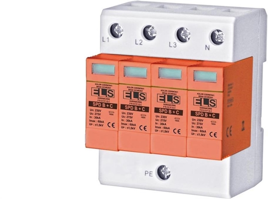 Picture of ELS Elektrotechnika Ogranicznik przepi ECO Typ T1+T2 5,0kA warystor T12 275/25 2+0 RC