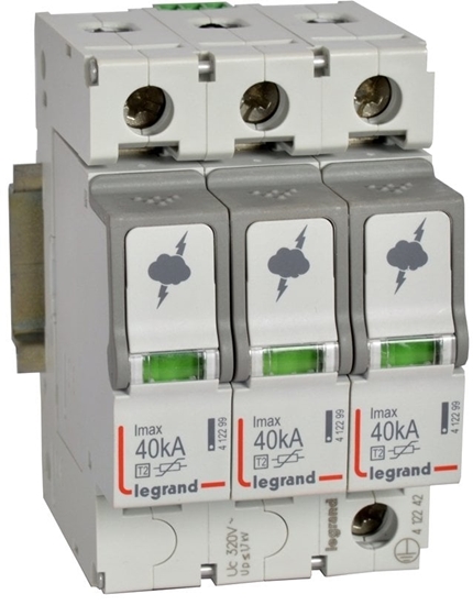 Picture of Ogranicznik przepi Typ T2 3P 40kA 1,7kV ON 300 TT, TN (TNC, TNS) 412242