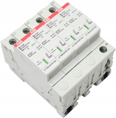 Изображение Ogranicznik przepi Typ T2 4P 40kA 12,5kV 275V OVR T2 4L 40-275 P QS 2CTB803873R5600