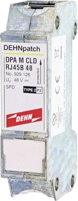Attēls no Ogranicznik przepi Typ T2 DEHNpatch, z 2 gniazdami RJ45 929126
