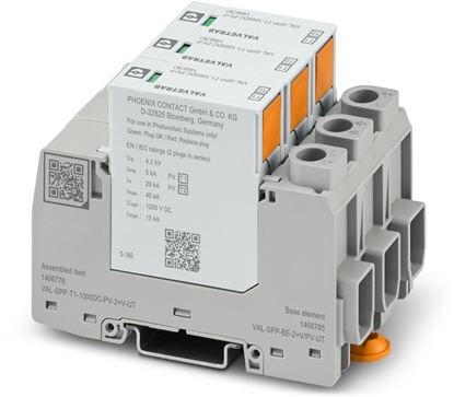 Изображение Ogranicznik przepi typu T1/T2 VAL-SPP-T1-1000DC-PV-2+V-UT