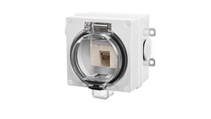 Attēls no OYSTER IP66 gniazdo komputerowe RJ45 KAT. 6A w obudowie hermetycznej 6185-83