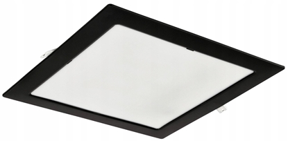 Изображение Oprawa downlight P/T kwadrat 12W 1200lm 4000K IP20 czarny DL-1 EC20468