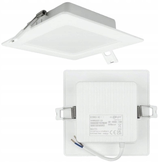 Изображение Oprawa downlight P/T kwadrat 6W 660lm 4000K IP20 biay DL-1 EC20451