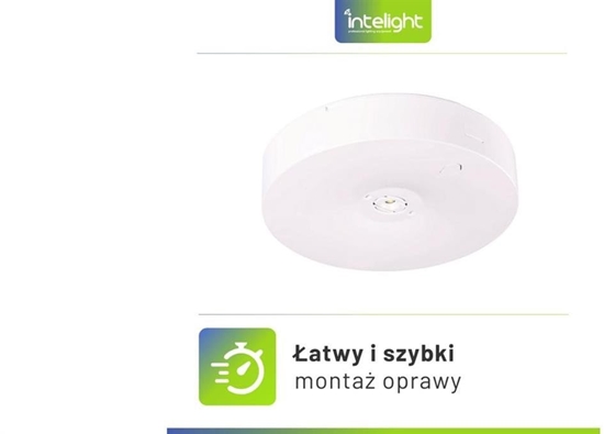 Picture of Intelight Oprawa sieciowo-awaryjna natynkowa Starlet Round LED SO 150 SA 3H AT IP20 / 91766
