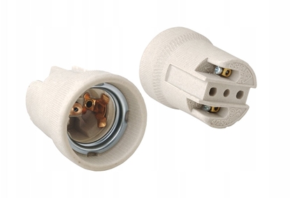 Изображение Oprawka ceramiczna E27 z mocowaniem, szara