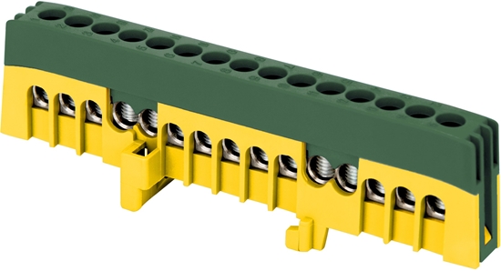 Picture of Orno Listwa zaciskowa izolowany PRO PE, 15 przewodów, zielony, OR-LZ-8208/15/GN
