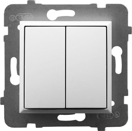 Picture of Ospel ARIA Przycisk podwójny biay P-17U/m/00