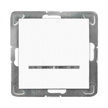 Picture of Ospel cznik jednobiegunowy IMPRESJA z podwietleniem biay P-1YS/m/00