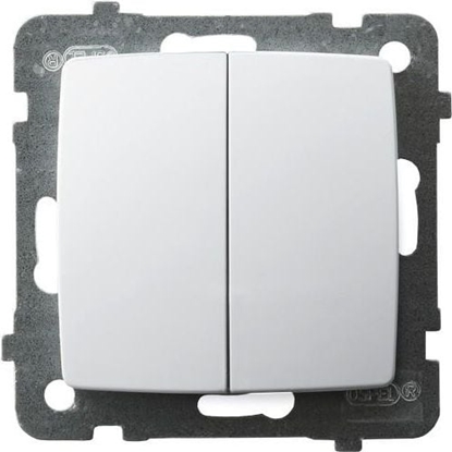 Picture of Ospel cznik wiecznikowy Karo podwójny biay (P-2S/m/00)