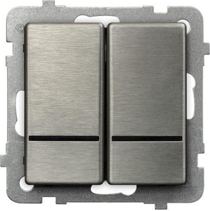 Picture of Ospel cznik wiecznikowy Sonata 16AX IP20 z podwietleniem stal inox (P-2RMS/m/37)