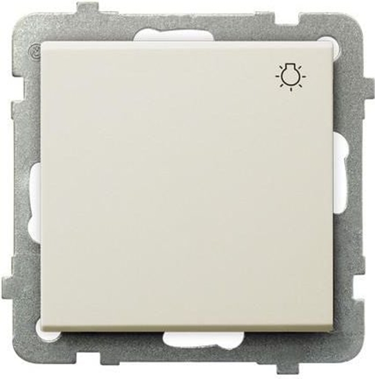 Picture of Ospel Przycisk wiato Sonata 10AX IP20 ecru (P-5R/m/27)