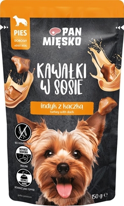 Изображение Pan Misko  Pan Misko Karma mokra dla psa Kawaki w sosie Indyk z kaczk (dorosy) 150 g