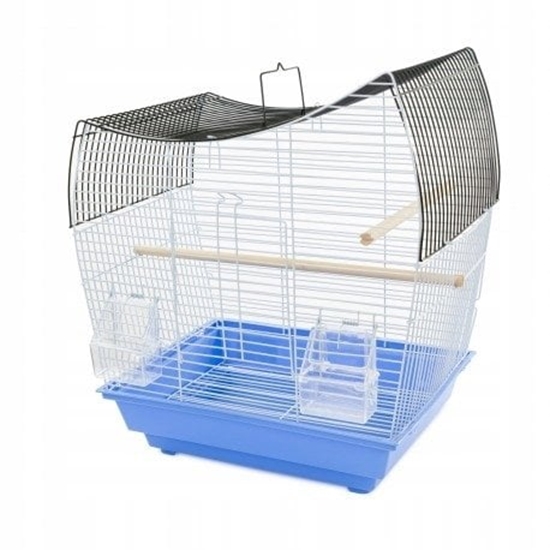Picture of Panama Pet Klatka dla ptaków, niebieska, drut kolor czarny i niebieski, wym. 36 x 28.8 x 46cm