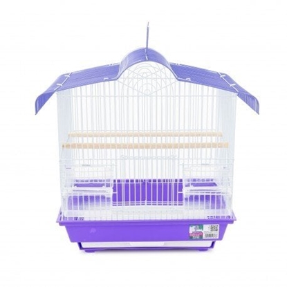 Attēls no Panama Pet Klatka dla ptaków, zaokrglony, fioletowo-biay, wym. 36 x 28.8 x 40,2cm