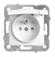 Picture of Panasonic Gniazdo pojedyncze z/u z przesonami z klapk biay 91440070
