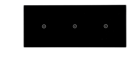 Изображение Kontakt-Simon Panel dotykowy S54 Touch, 3 moduy, 1 pole dotykowe + 1 pole dotykowe + 1 pole dotykowe, zastyga lawa DSTR3111/73