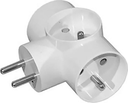 Picture of Pawbol Rozganik wtyczkowy 3-gniazda z/u biay (D.3805)