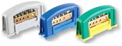 Picture of Pawbol Zacisk ochronny 2xM8 óto-zielony z pokryw na szyn TH35 (E.4123P)