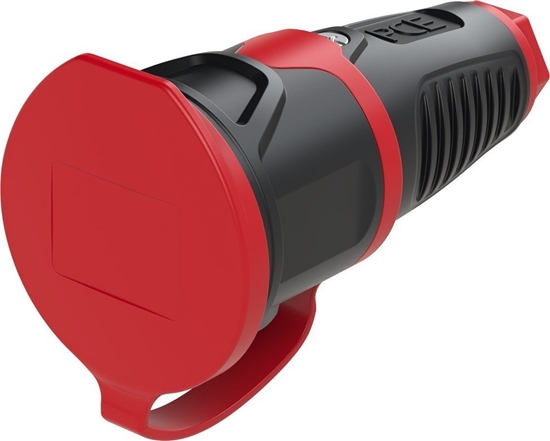 Picture of PCE Gniazdo przenone gumowe z zatyczk 16A 2P+Z SCHUKO 230V VDE IP54 TAURUS2 2511-sr