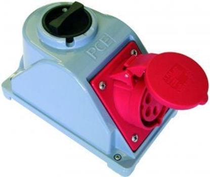 Picture of PCE Gniazdo stae z wycznikiem 0-1 16A 4P 400V IP44 COMBO-POL (96061440W)
