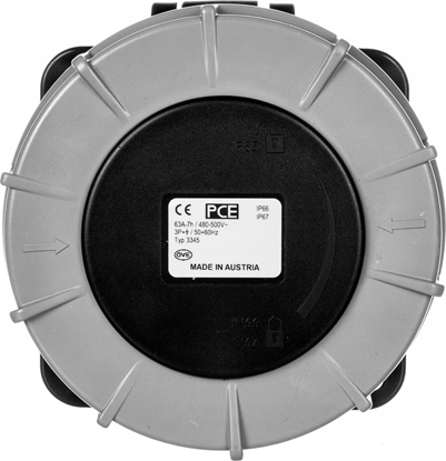 Picture of PCE Gniazdo tablicowe proste 63A 4P 500V 3345-7 - 3345-7