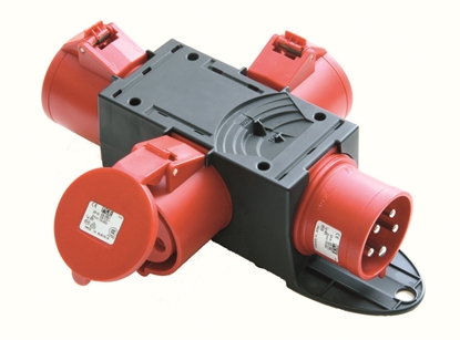 Изображение PCE Rozdzielnica przenona z tworzywa typu "Pieszyce" 16/5 3x16/5 IP44 (9430007W)