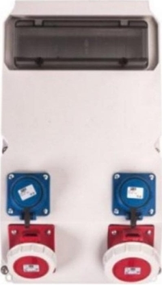 Attēls no PCE Rozdzielnica SUWAKI 2x13mod z zab. 2*63/5*2C 2*32/5*2C 2GS*2B FI8001 IP44 90277258W - 90277258W