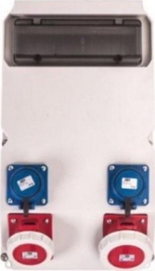 Picture of PCE Rozdzielnica SUWAKI 2x13mod z zab. 2*63/5*2C 2*32/5*2C 2GS*2B FI8001 IP44 90277258W - 90277258W