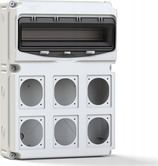 Picture of PCE Rozdzielnice budowlana FLEX 16-S6 IP66/67 z 6 gniazdami 15851606