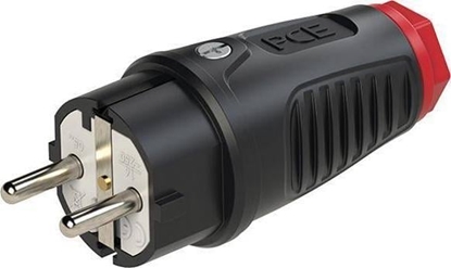 Picture of PCE Wtyczka gumowa 16A 2P+Z 230V SCHUKO VDE IP54 /guma-poliamid/ TAURUS2 0511-sr