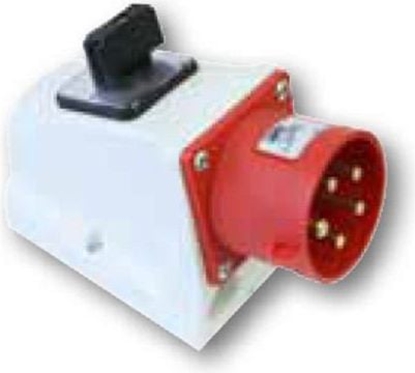 Изображение PCE Wtyczka odbiornikowa KOMBI 32A 5P 400V czerwona IP44 (625-6W)