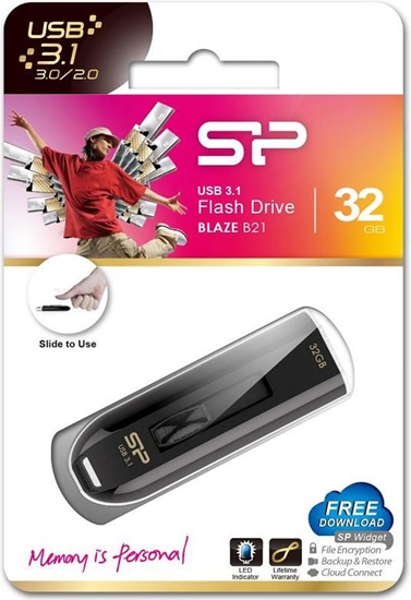 Picture of Pendrive Silicon Power Blaze B21, 32 GB  (SP032GBUF3B21V1K)
