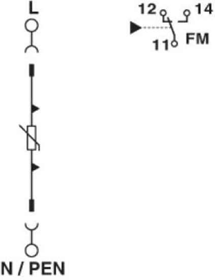 Picture of Phoenix Contact Ogranicznik przepi B 1P 12,5kA 1,2kV 240V AC VAL-MS 230FM (2839130)