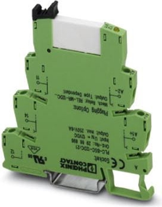 Attēls no Phoenix Contact Przekanik interfejsowy 1P 24V DC z gniazdem PLC-RSC 24DC/21 (2966171)