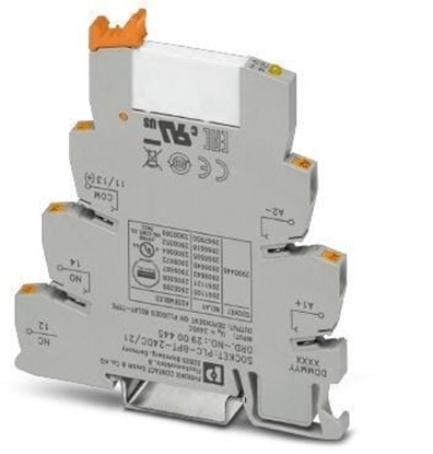 Attēls no Phoenix Contact Przekanik interfejsowy z zaciskami push-in 1P 6A 24V DC PLC-RPT 24DC/21 2900299