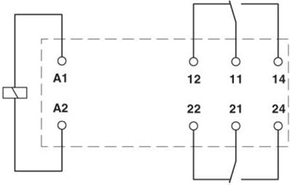 Attēls no Phoenix Contact Przekanik osobny 2P 8A 24V DC REL-MR- 24DC/21-21/MS (2987943)