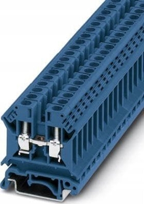 Picture of Phoenix Contact Zczka szynowa 2-przewodowa 6mm2 41A 800V niebieska TB 6 I BU Essential 3057681